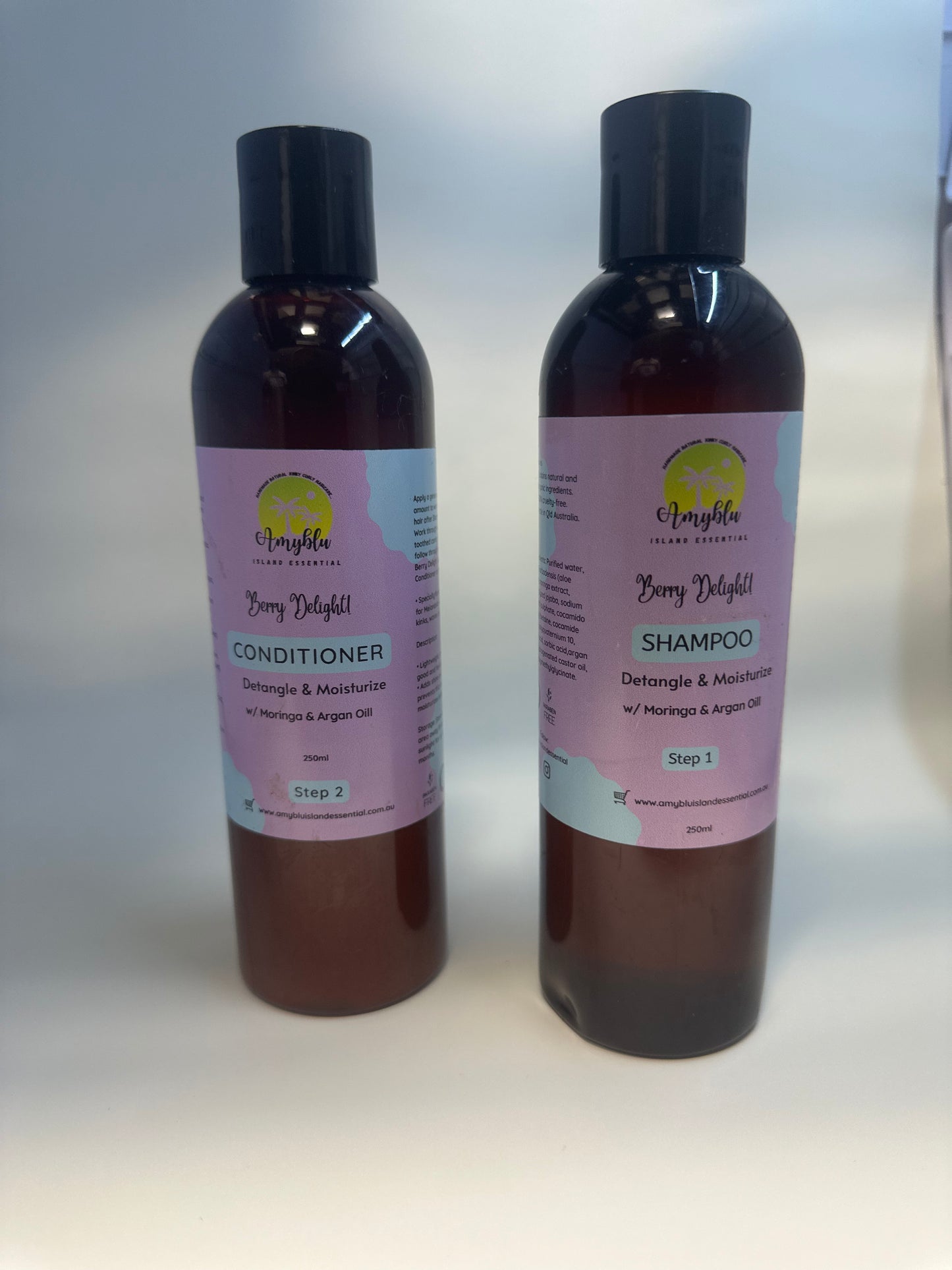 Berry Curls Shampoo and Condtioner: Curly Kids Paraben and Sulphate FREE